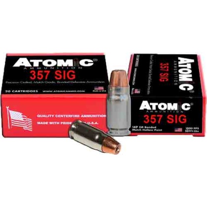 ATOMIC 357 SIG 147GR JHP 20RD 10BX/CS