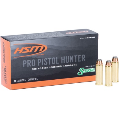 HSM PRO PISTOL 454 CASULL 300GR JSP 20RD 20BX/CS