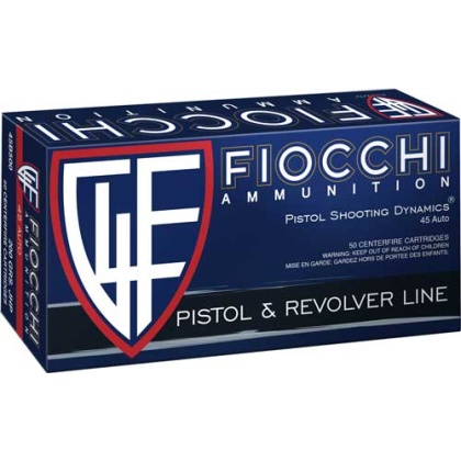 FIOCCHI 45 ACP 200GR JHP 50RD 10BX/CS