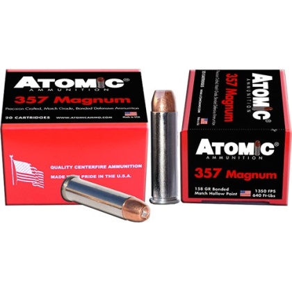 ATOMIC 357 MAG 158GR BONDED JHP 20RD 10BX/CS