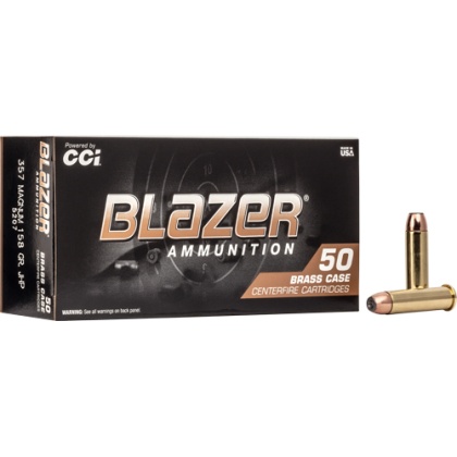 CCI BLAZER BRASS 357 MAG 158GR JHP 50RD 20BX/CS