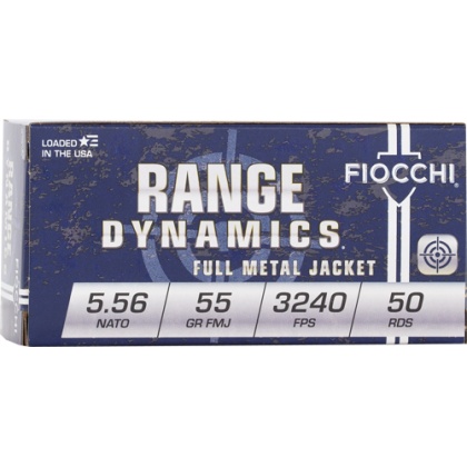 FIOCCHI 5.56X45 55GR FMJ-BT 50RD 20BX/CS