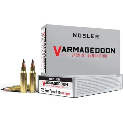 NOSLER VARMAGEDDON 221 REM FIREBALL 40GR FBT 20RD 10BX/CS