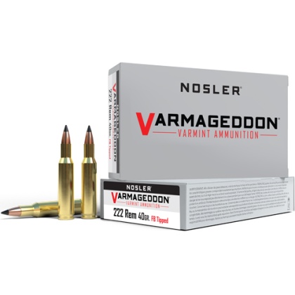 NOSLER VARMAGEDDON 222 REM 40GR FBT 20RD 20BX/CS