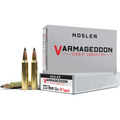 NOSLER VARMAGEDDON 223 REM 53GR FBT 20RD 20BX/CS