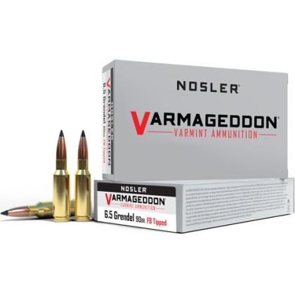 NOSLER VARMAGEDDON 6.5 GRENDAL 90GR FBT 20RD 10BX/CS