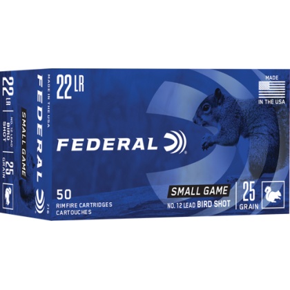 FEDERAL 22LR #12 LEAD BIRDSHOT 50RD 50BX/CS