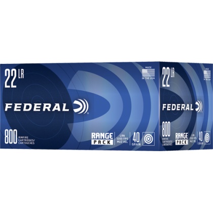 FEDERAL 22LR 40GR LEAD-RN 1200FPS 800RD 4BX/CS