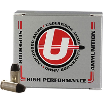 UNDERWOOD 380 ACP 100GR HARD CAST FN 20RD 10BX/CS