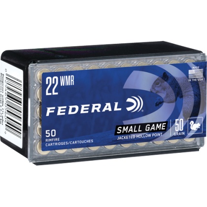 FEDERAL 22WMR 50GR JHP 1530FPS 50RD 60BX/CS