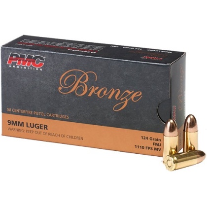 PMC 9MM LUGER 124GR FMJ 50RD 20BX/CS