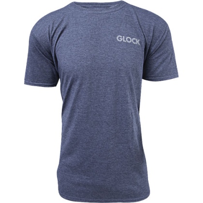 GLOCK OEM HEATHERED NAVY PISTOL FLAG T-SHIRT LARGE