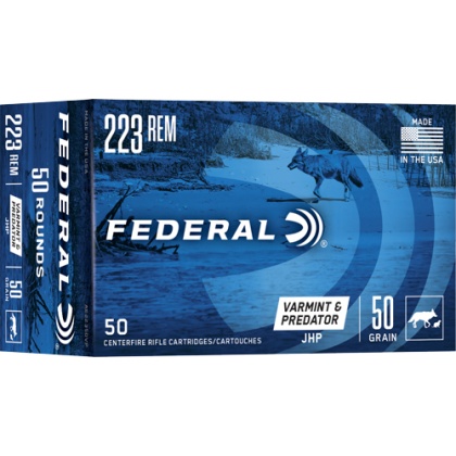 FEDERAL AE 223 REM 50GR JHP 50RD 5BX/CS