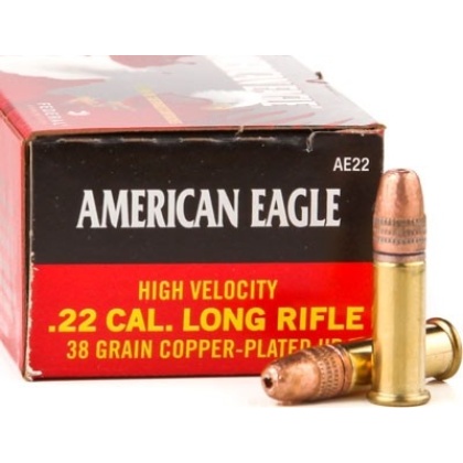 FEDERAL AE 22LR 38GR HP 1260FPS 40RD 100BX/CS