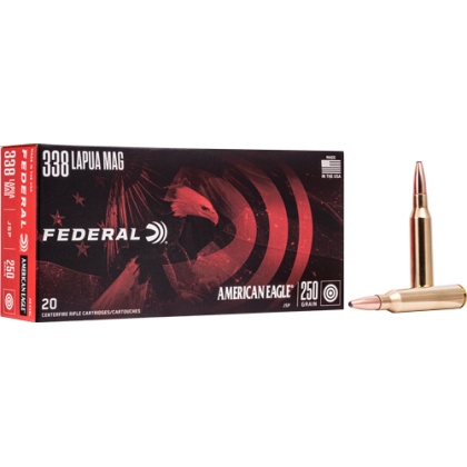 FEDERAL AE 338 LAPUA MAG 250GR SP 20RD 10BX/CS