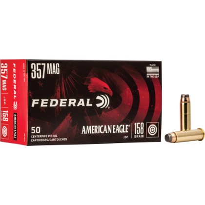 FEDERAL AE 357 MAG 158GR JSP 50RD 20BX/CS