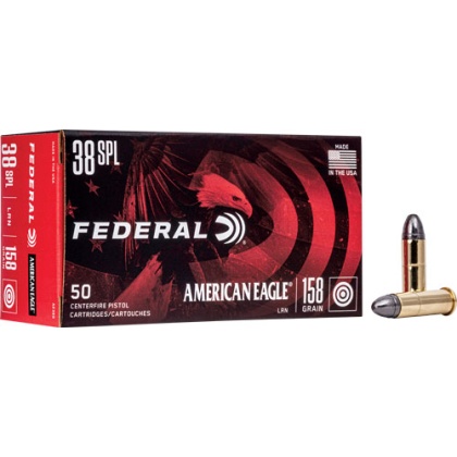 FEDERAL AE 38 SPECIAL 158GR RN 50RD 20BX/CS