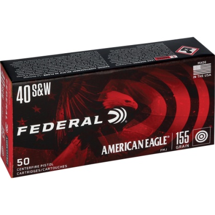 FEDERAL AE 40 SW 155GR FMJ-TC 50RD 20BX/CS