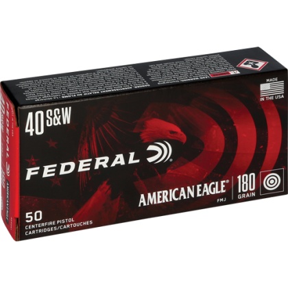 FEDERAL AE 40 SW 180GR FMJ-TC 50RD 20BX/CS