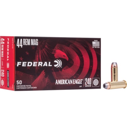 FEDERAL AE 44 REM MAG 240GR JHP 50RD 20BX/CS