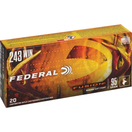 FEDERAL FUSION 243 WIN 95GR FUSION 20RD 10BX/CS