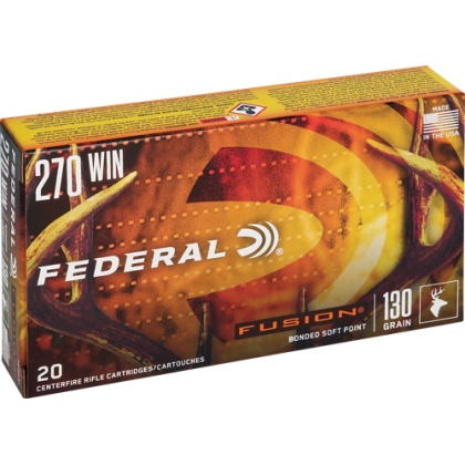 FEDERAL FUSION 270 WIN 130GR FUSION 20RD 10BX/CS