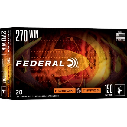 FEDERAL FUSION 270 WIN 150GR TIPPED FUSION 20RD 10BX/CS