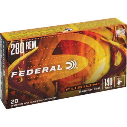 FEDERAL FUSION 280 REM 140GR FUSION 20RD 10BX/CS