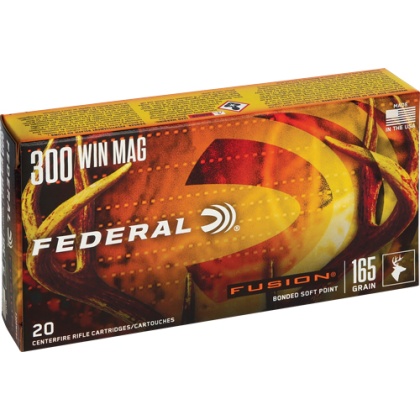 FEDERAL FUSION 300 WIN MAG 165GR FUSION 20RD 10BX/CS