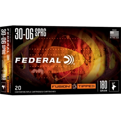 FEDERAL FUSION 30-06 180GR TIPPED FUSION 20RD 10BX/CS