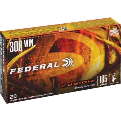 FEDERAL FUSION 308 WIN 165GR FUSION 20RD 10BX/CS