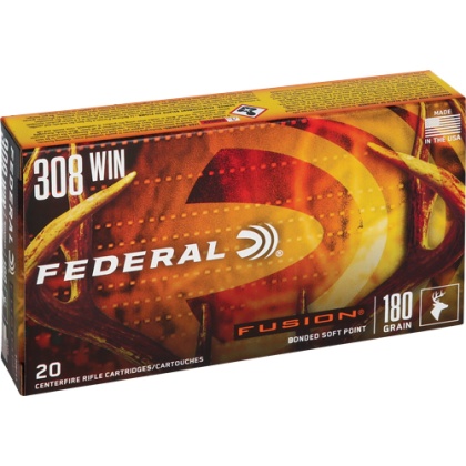 FEDERAL FUSION 308 WIN 180GR FUSION 20RD 10BX/CS