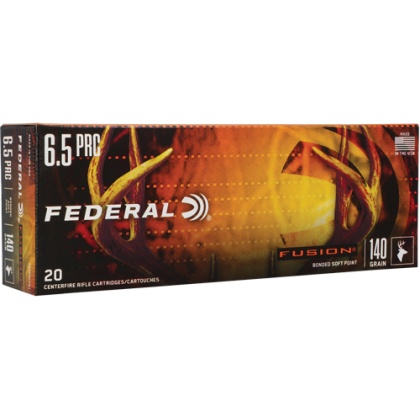 FEDERAL FUSION 6.5 PRC 140GR FUSION 20RD 10BX/CS