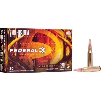 FEDERAL FUSION 7MM-08 REM 120GR FUSION 20RD 10BX/CS