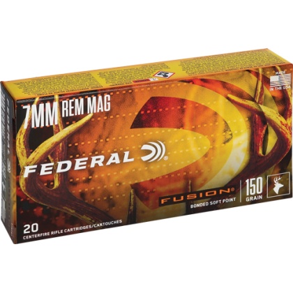 FEDERAL FUSION 7MM REM MAG 150GR FUSION 20RD 10BX/CS