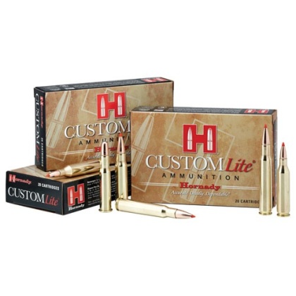 HORNADY CUSTOM LITE 308 WIN 125GR SST 20RD 10BX/CS