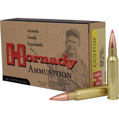 HORNADY 308 WIN 150GR SST 20RD 10BX/CS