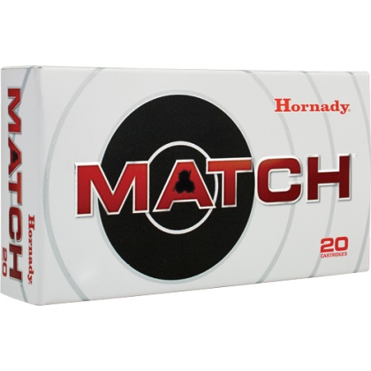 HORNADY MATCH 308 WIN 178GR BTHP 20RD 10BX/CS