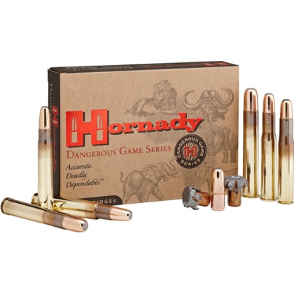 HORNADY 375 RUGER 300GR DGX BONDED 20RD 6BX/CS