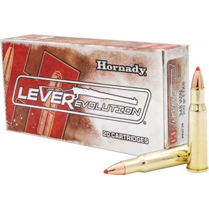 HORNADY LEVEREVOLUTION 348 WIN 200GR FTX 20RD 10BX/CS