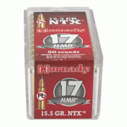 HORNADY 17HMR 15.5GR NTX 2525FPS 50RD 40BX/CS