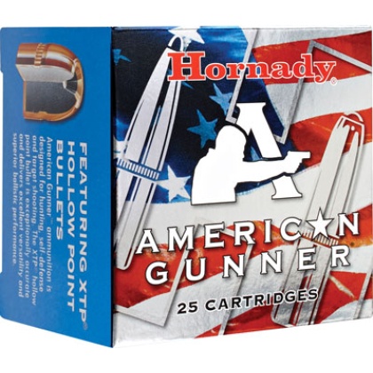 HORNADY AMERICAN GUNNER 380 ACP 90GR XTP 25RD 10BX/CS