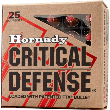 HORNADY CRITICAL DEFENSE  327 FEDERAL 80GR FTX 25RD 10BX/CS