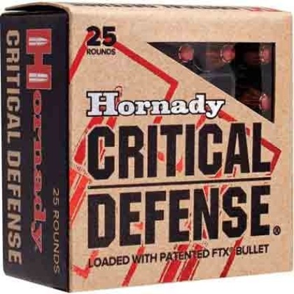 HORNADY CRITICAL DEFENSE 357 MAG 125GR FTX 25RD 10BX/CS