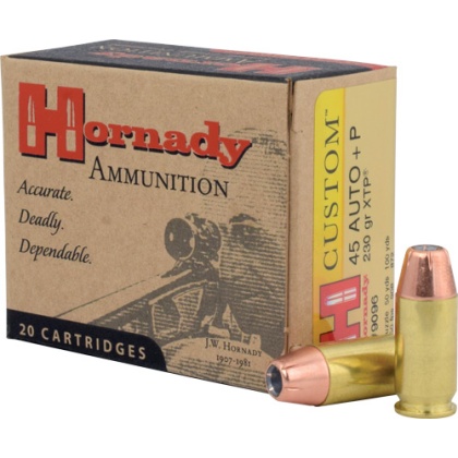 HORNADY 45 ACP +P 230GR XTP 20RD 10BX/CS