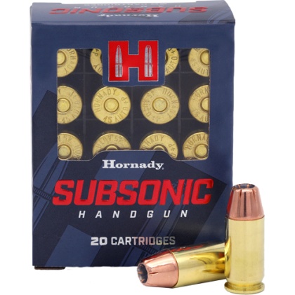 HORNADY SUBSONIC 45 ACP 230GR XTP 20RD 10BX/CS