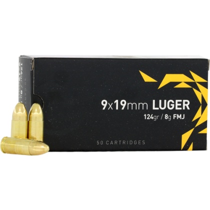 IGMAN 9MM LUGER 124GR FMJ 50RD 20BX/CS