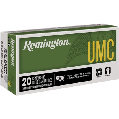 REMINGTON UMC 300 AAC 150GR FMJ 20RD 10BX/CS