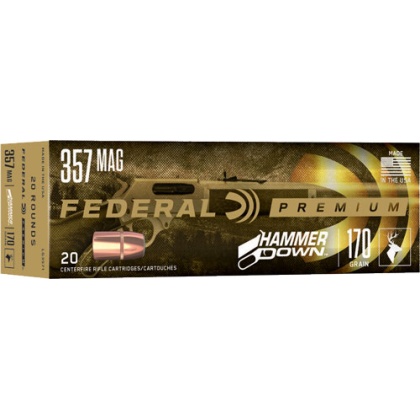 FEDERAL HAMMER DOWN 357 MAG 170GR JSP 20RD 10BX/CS