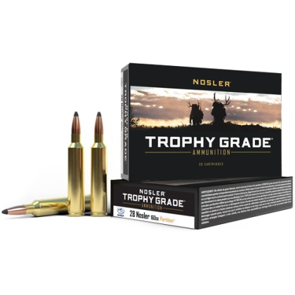 NOSLER TROPHY GRADE 28 NOSLER 160GR PARTITION 20RD 10BX/CS